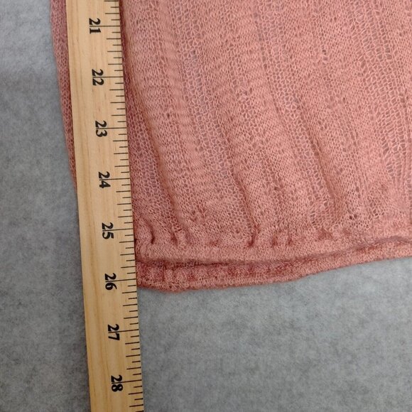 By Stella XL Loose Knit Off Shoulder 3D Floral Wool Blend Flawed Sweater Balloon - Picture 10 of 12